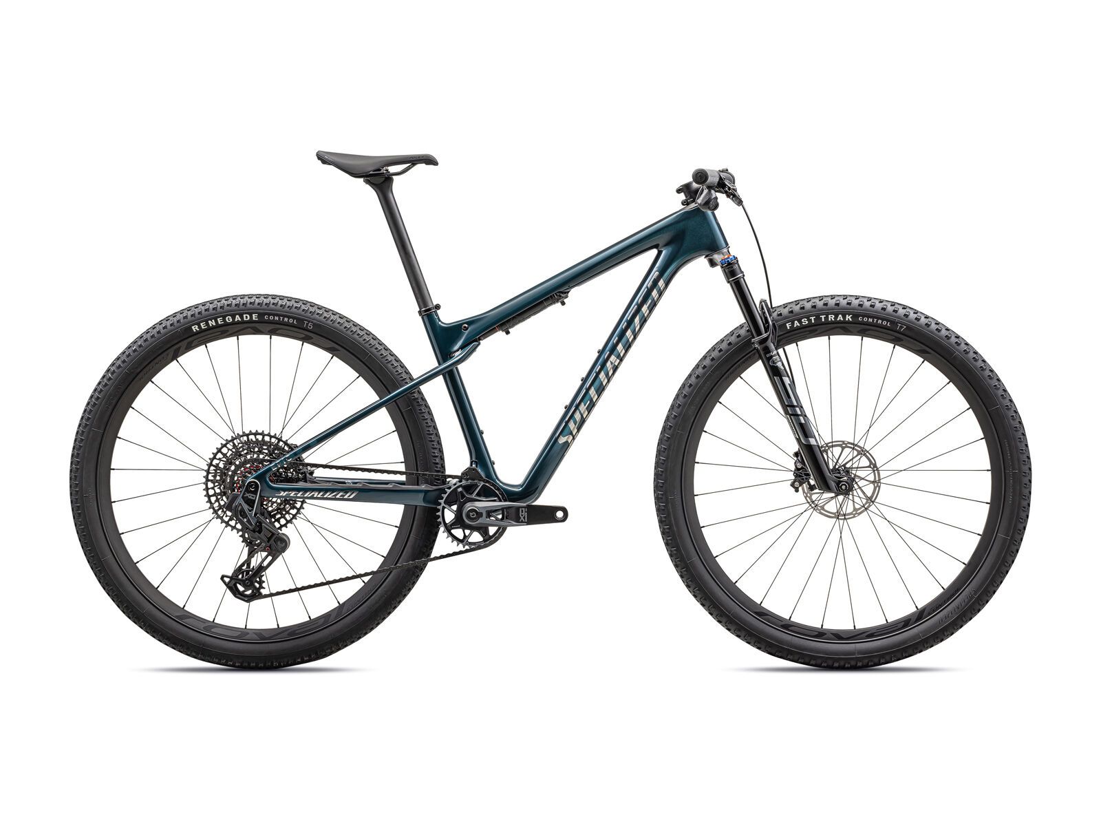 Specialized Epic World Cup Pro, gloss deep lake metallic/chrome