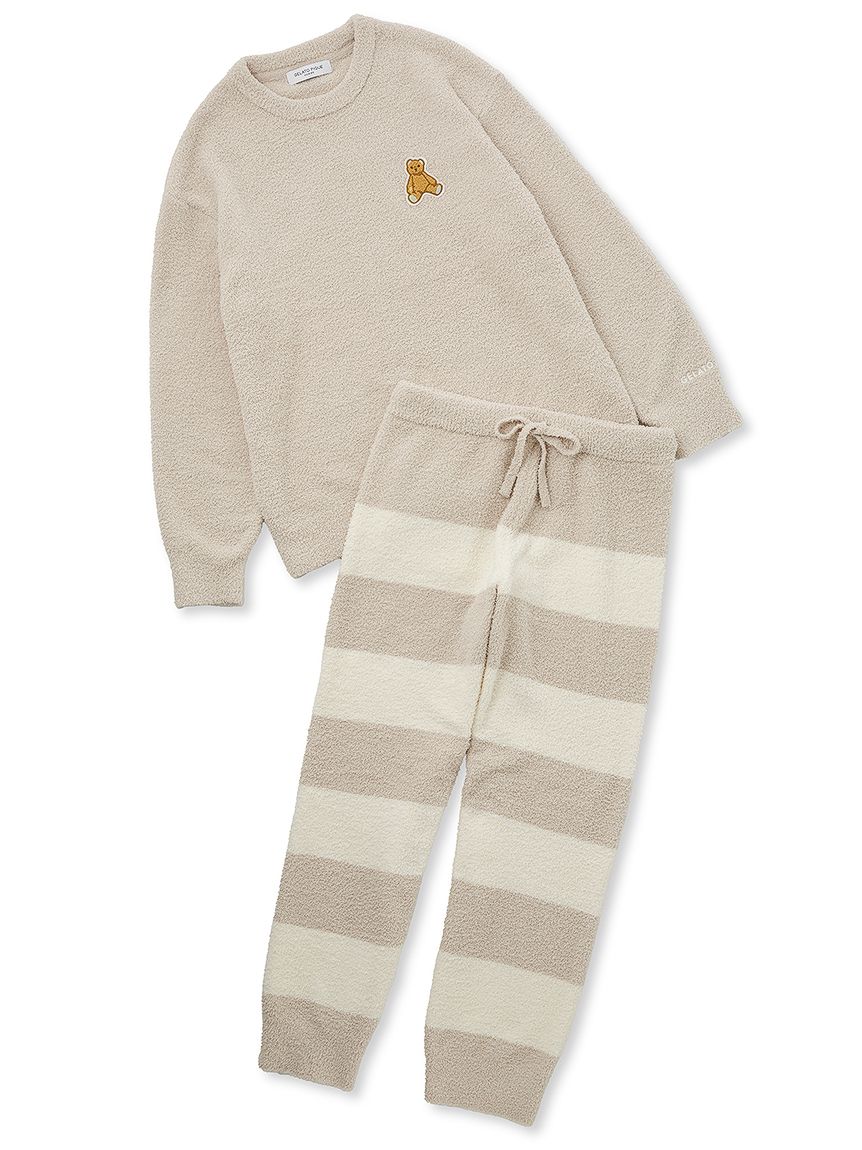 ONLINE限定】【HOMME】ベビモコベアプルオーバー＆ロングパンツセット