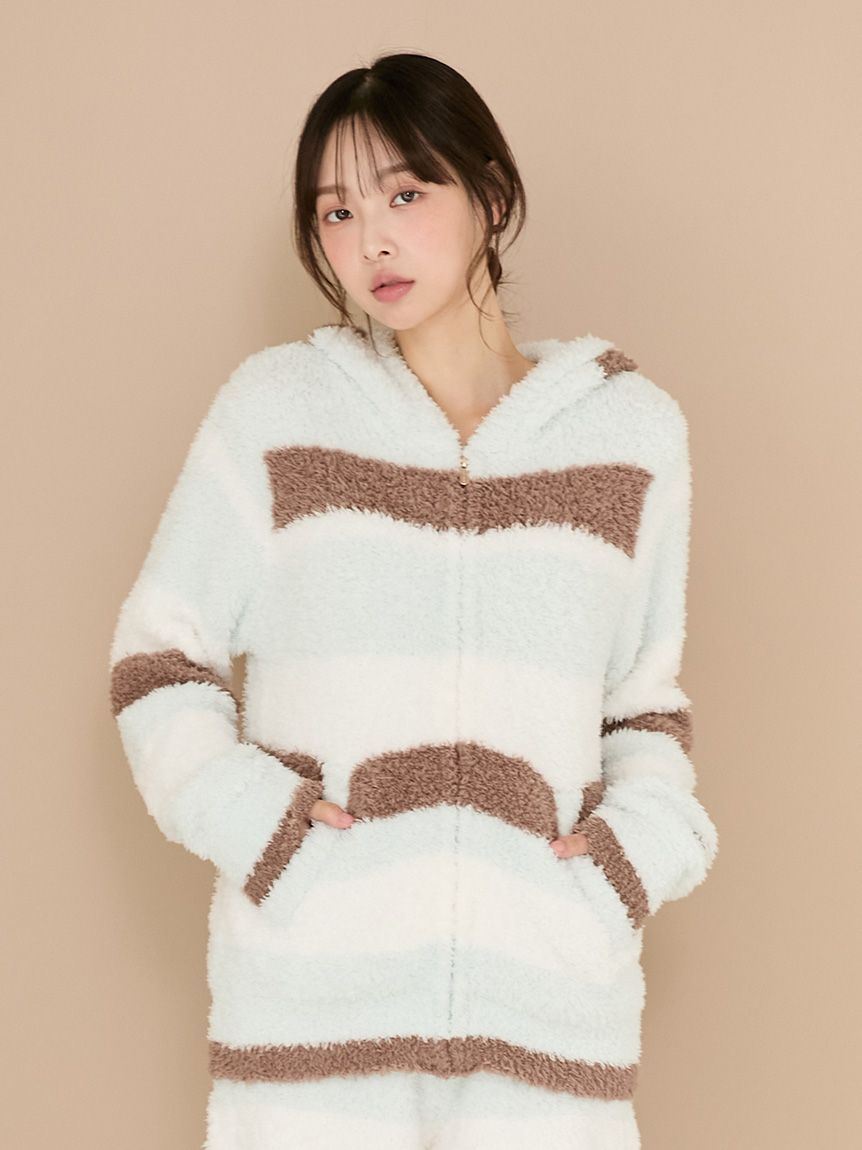 ジェラートランダムボーダーパーカ(パーカ)｜ルームウェア・パジャマ