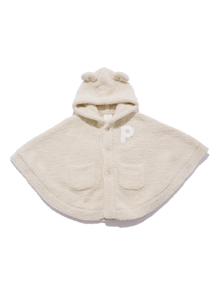 ラッピング済み】【BABY】パウダーベアポンチョ＆ソックスSET(ポンチョ