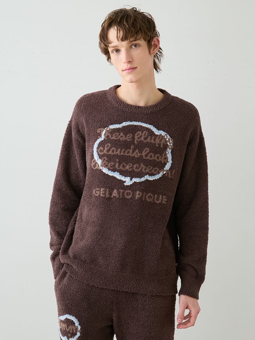 HOMME】ベビモコトークロゴプルオーバー(ニットプルオーバー)｜ルーム