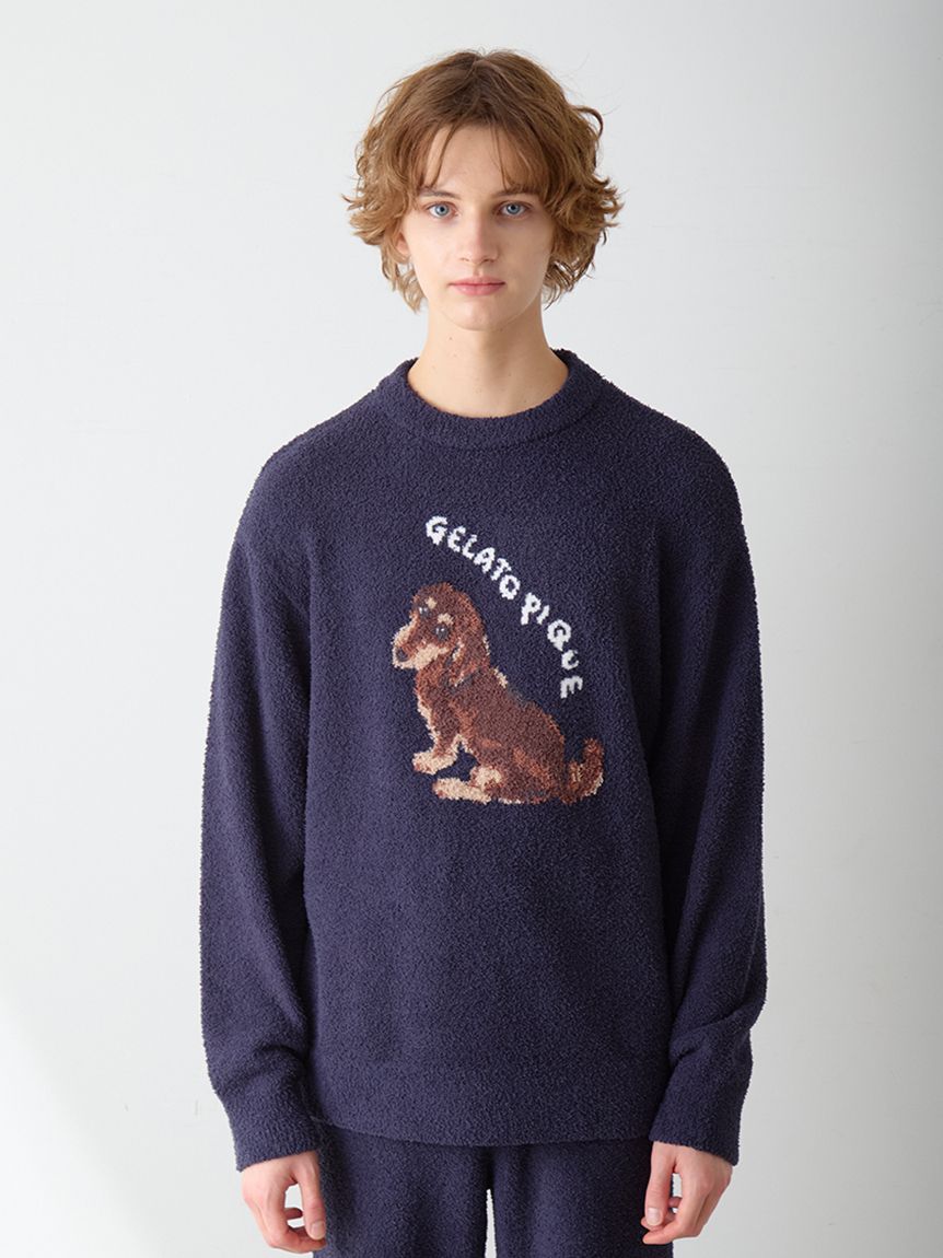 ONLINE限定】【HOMME】 DOG ジャガードプルオーバー&ロングパンツ