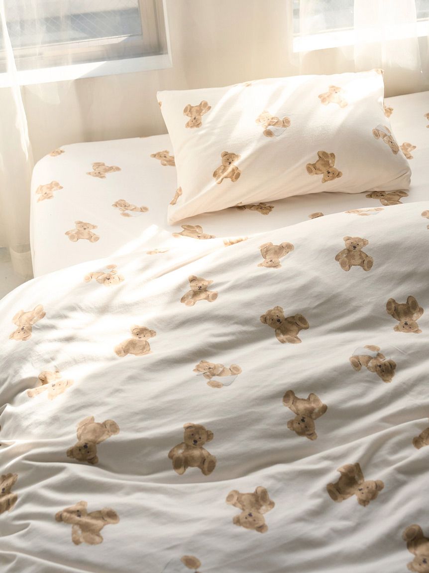 Sleep】ベア柄3点セット（シングル）(寝具セット)｜ルームウェア