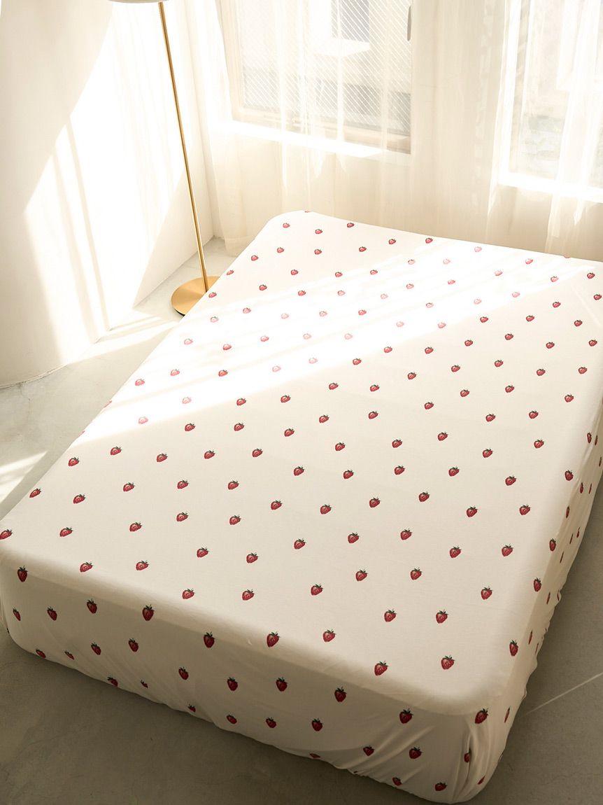 Sleep】ストロベリー柄3点セット（ダブル）(寝具セット)｜ルームウェア