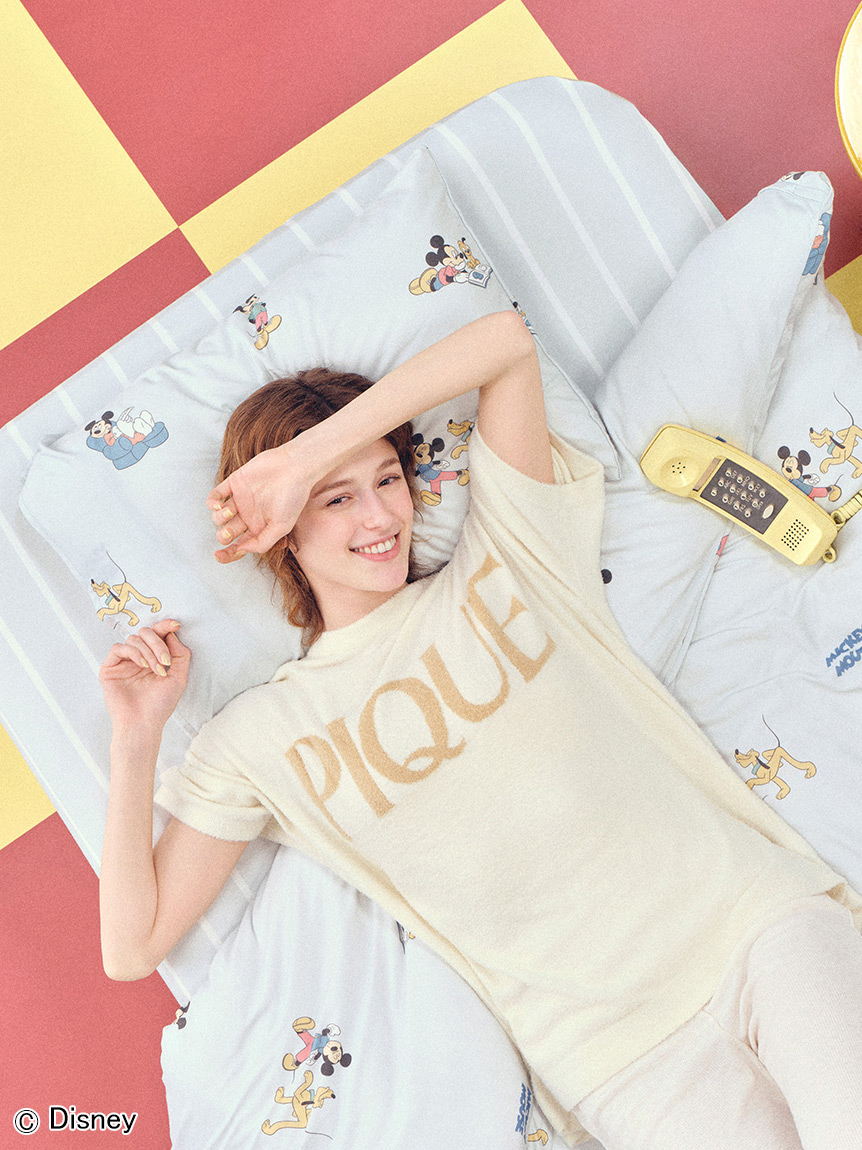 Sleep】Mickey&Minnie / プリント2点セット（シングル）(寝具セット