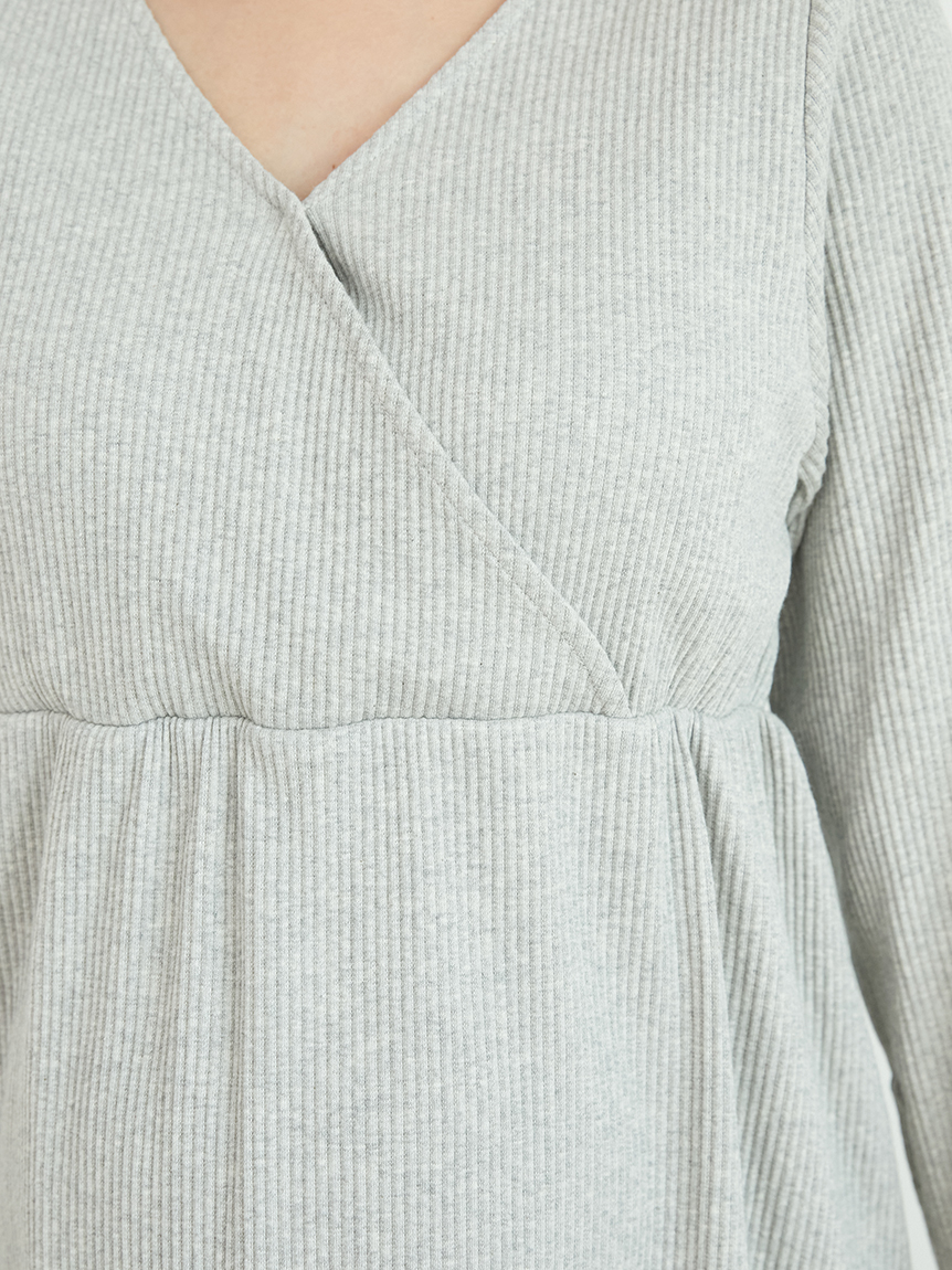 マタニティリブプルオーバー(カットソー・Tシャツ)｜ルームウェア