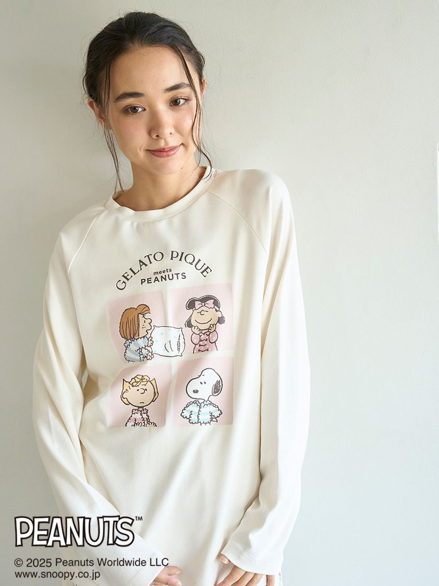 PEANUTS】オリジナルアート ワンポイントロンT(カットソー・Tシャツ