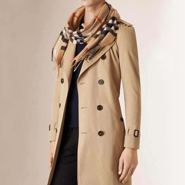 バーバリー BURBERRY マフラー チェック カシミア100％ レディース