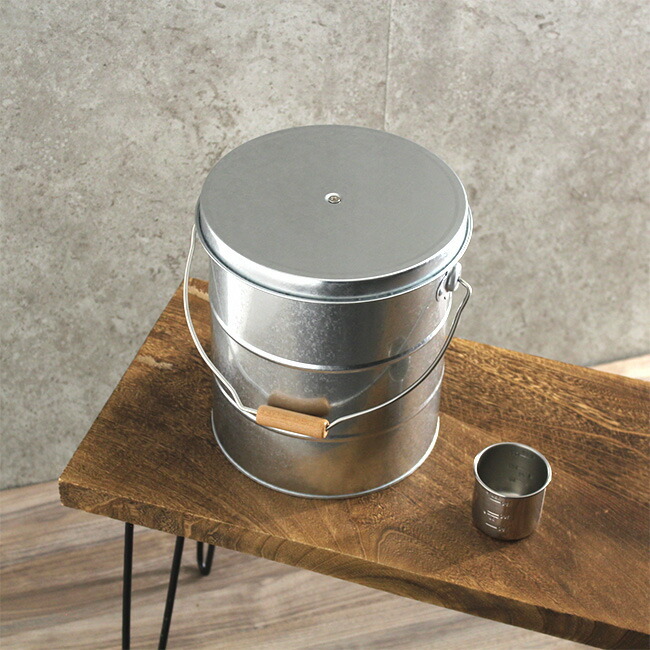 正規品 OBAKETSU オバケツ ライスストッカー 5kg[トタン 米櫃 米びつ 5