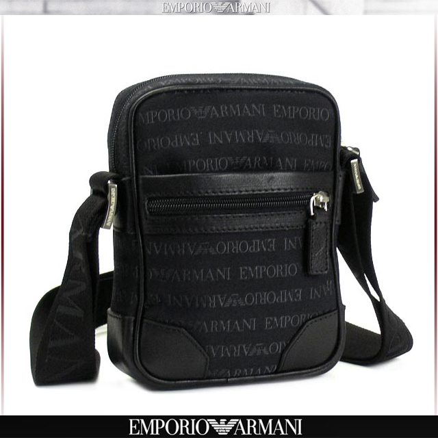 エンポリオアルマーニ ショルダーバッグ 斜めがけ ポシェット 牛革