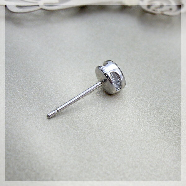pt900 0.3ct 一粒ダイヤモンドピアス【品質勝負】片耳ピアス メンズ