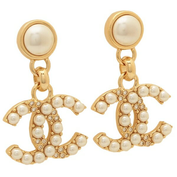 シャネル ピアス ココマーク CCマーク ドロップピアス ゴールド