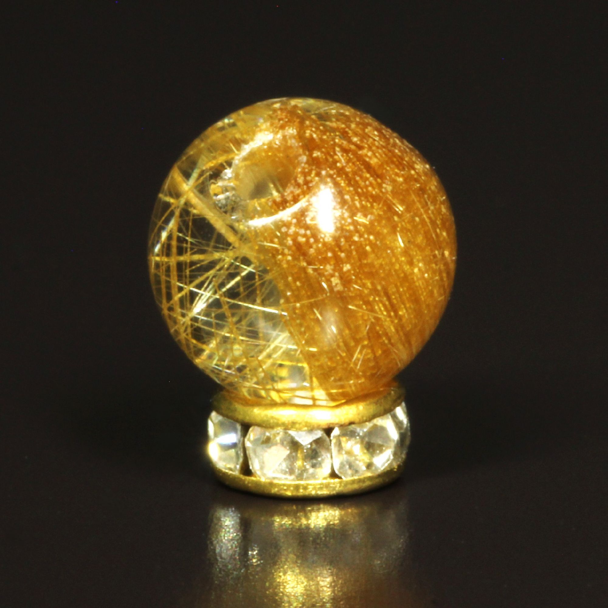 最強シャトヤンシー効果］8ミリ 一点物 粒売り ゴールド キャッツアイ