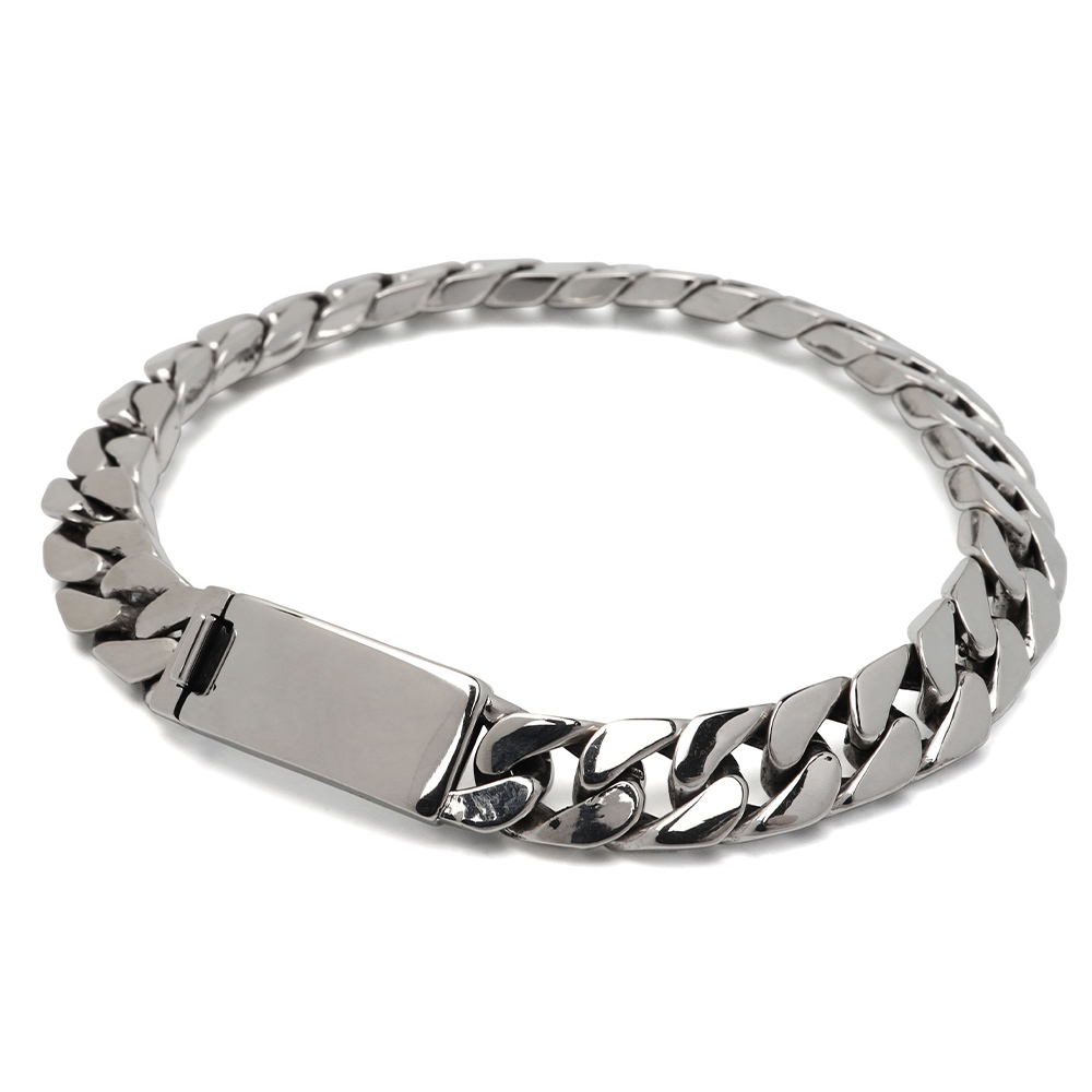シルバー925 喜平ブレスレット チェーンブレスレット メンズ 幅8mm