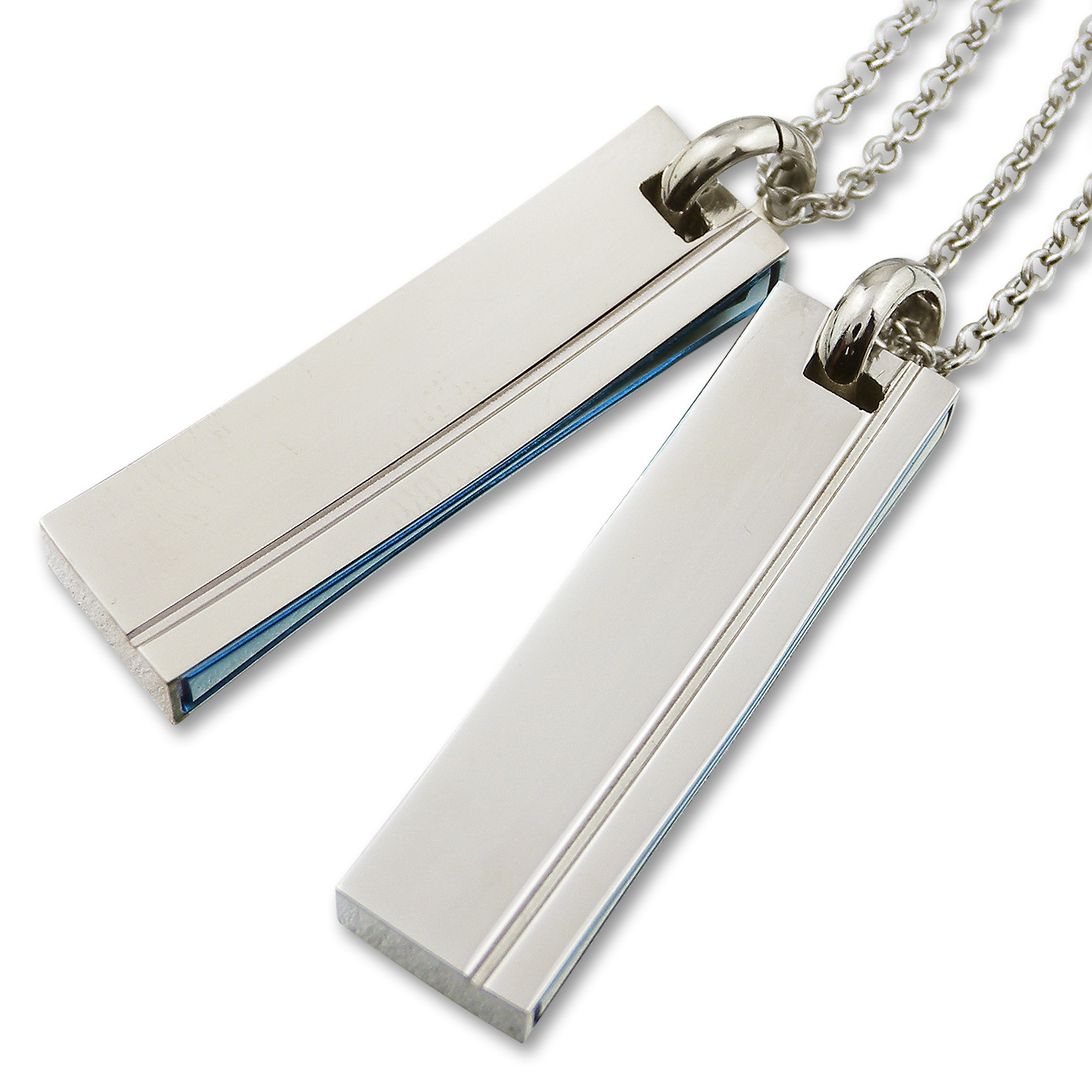 レーザー刻印対応】ペアネックレス ステンレス アクセサリー 名入れ