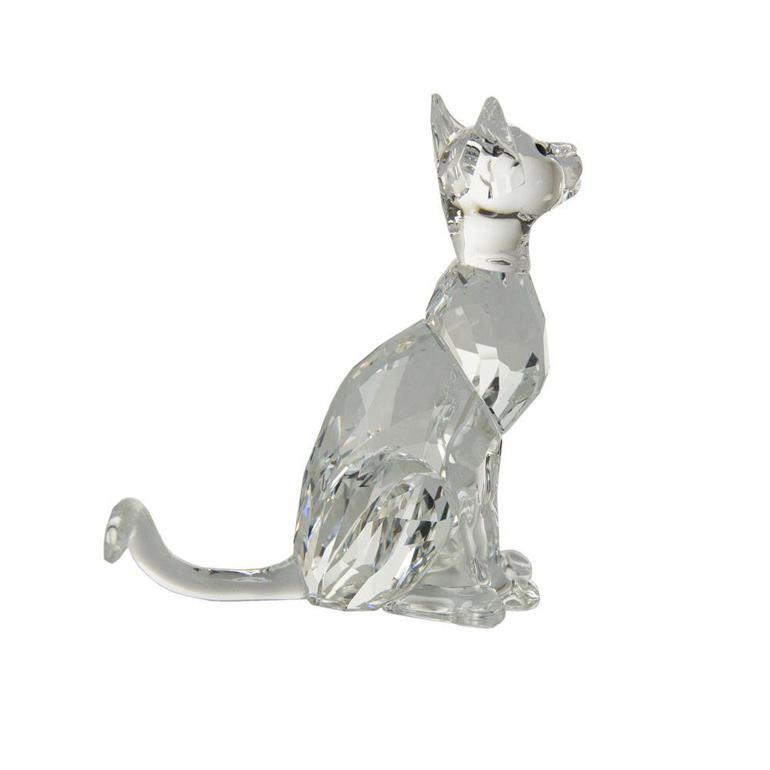 スワロフスキー SWAROVSKI クリスタルフィギュア シャム猫 ネコ
