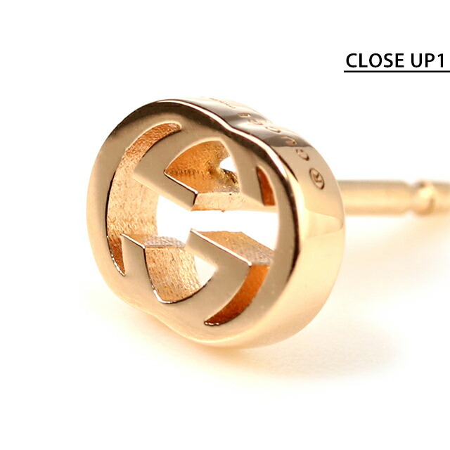 グッチ ピアス メンズ レディース ブランド インターロッキングG 18K