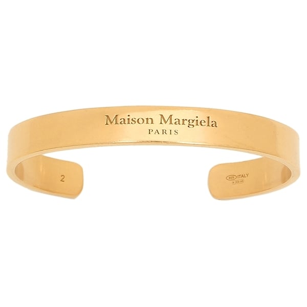 メゾンマルジェラ ブレスレット バングル ロゴカフ ゴールド ユニ
