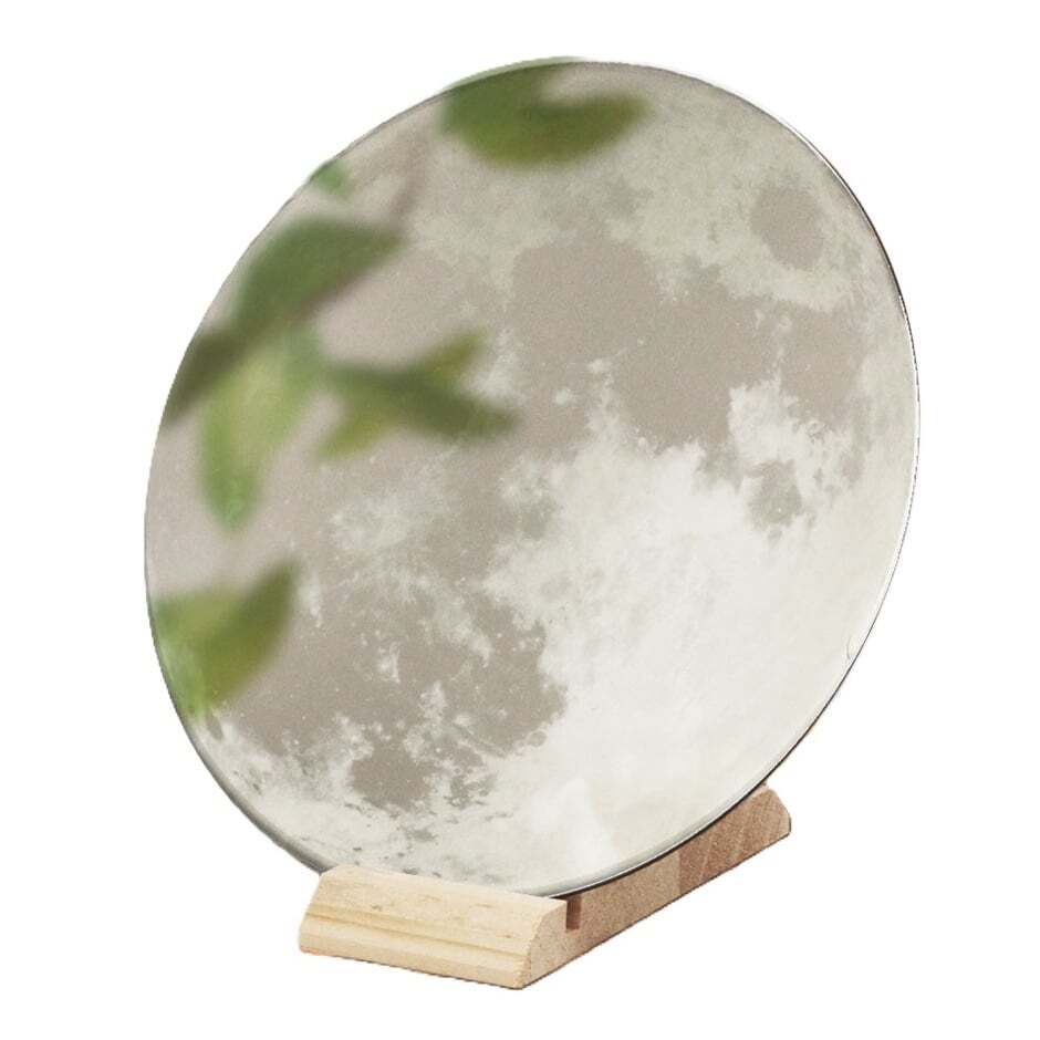 満月の鏡】間接照明にもなる満月鏡【受注後に製作するプレミアムミラー