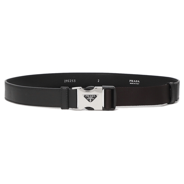 プラダ ベルト サフィアーノ ブラック メンズ PRADA 2CM253 053 F0002