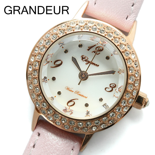 グランドール】【GRANDEUR】腕時計 レディース シェル文字盤