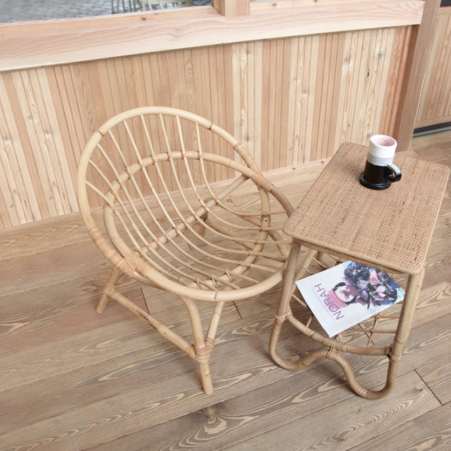 ラタンスクエアテーブル[ラタン 小さい テーブル 籐 カフェテーブル