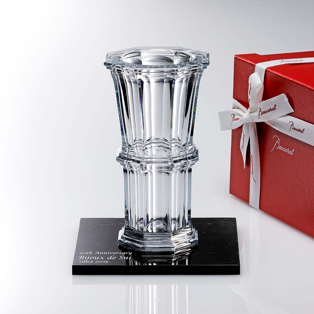 Baccarat バカラ アルクール ストレート ベース Mサイズ・大理石 台座