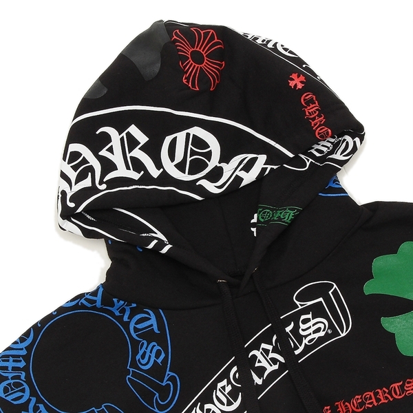 クロムハーツ フーディー パーカー ステンシル プルオーバー Lサイズ