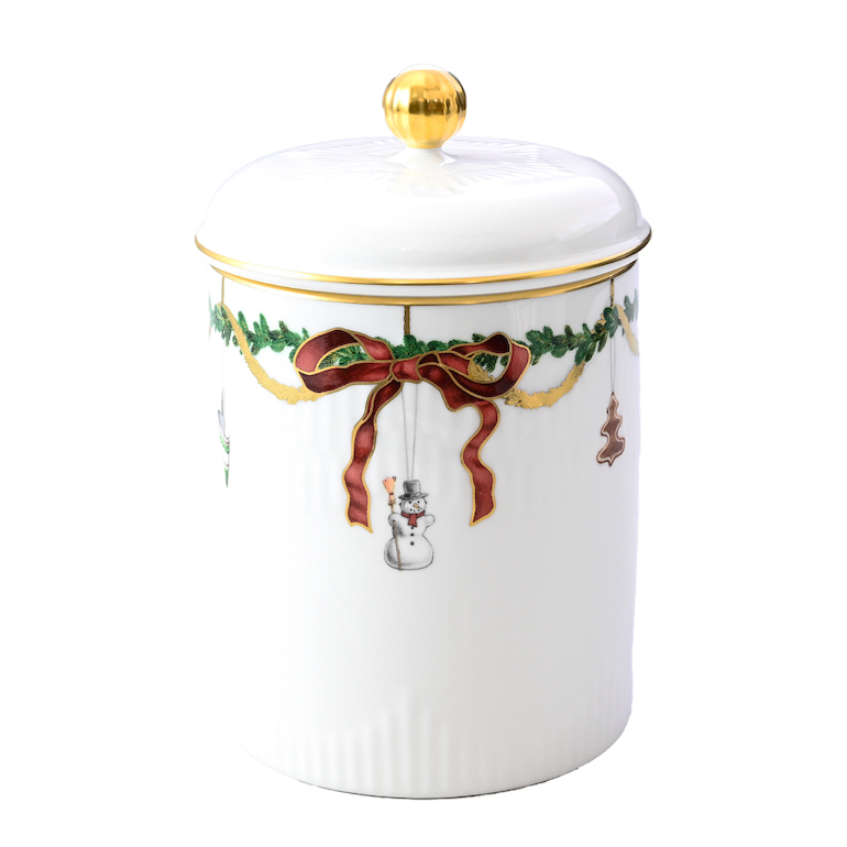 ロイヤルコペンハーゲン クッキージャー スターフルーテッド