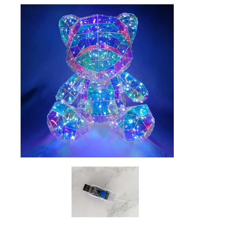 光る クマ クリスマス ギフト 可愛い インテリア お洒落 クマ ベアー