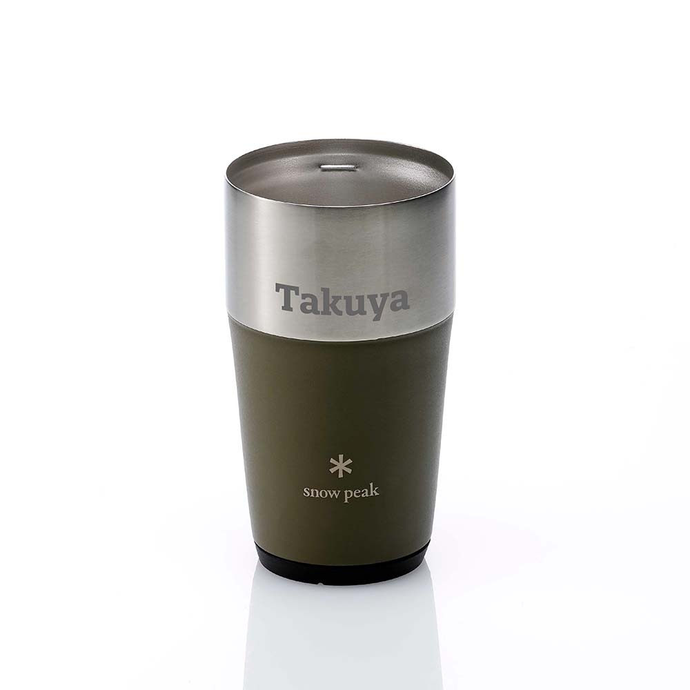 snow peak スノーピーク サーモタンブラー 470 オリーブグリーン 名