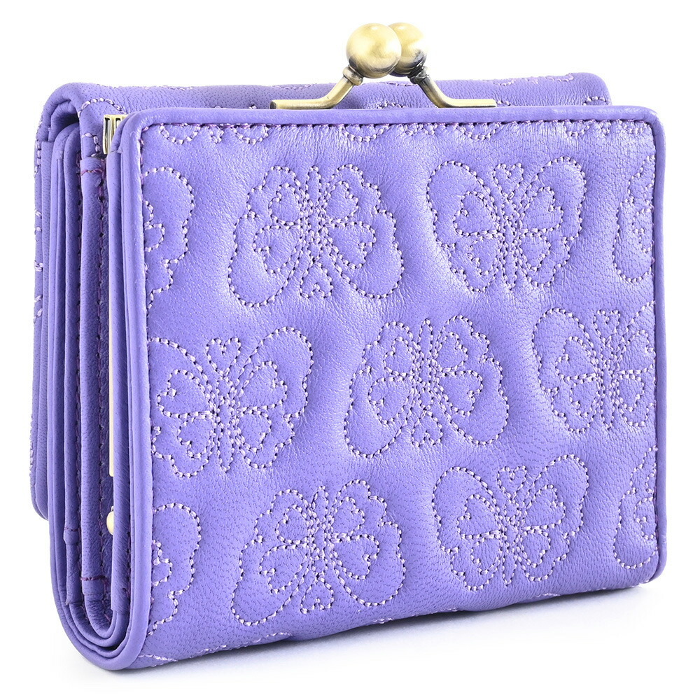 アナスイ チェイス 財布 二つ折り財布 がま口財布 紫(パープル) ANNA