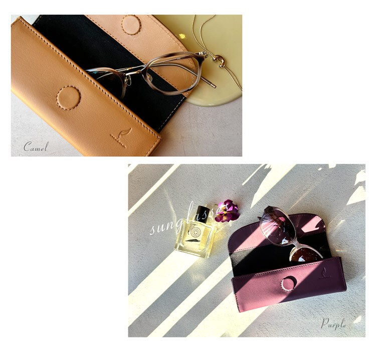 メガネケース 大人 かわいい おしゃれ 女性 ハード 革 眼鏡ケース