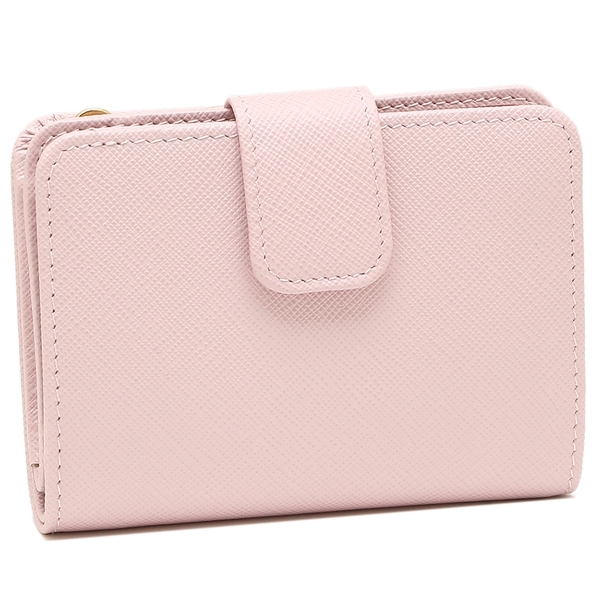 プラダ 二つ折り財布 サフィアーノ ピンク レディース PRADA 1ML018