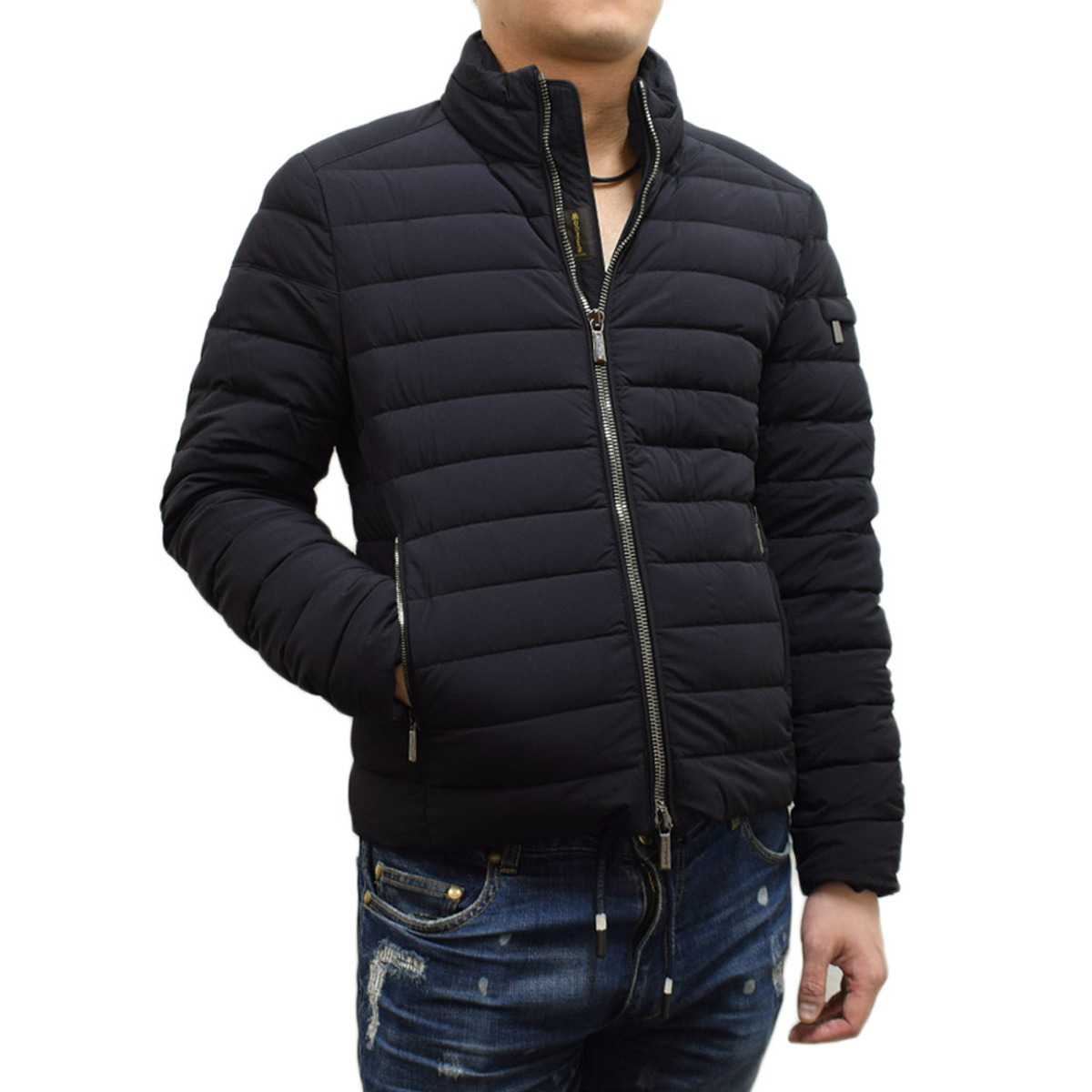 ムーレー MooRER アウター ダウンジャケット RAY KN DARK BLUE メンズ