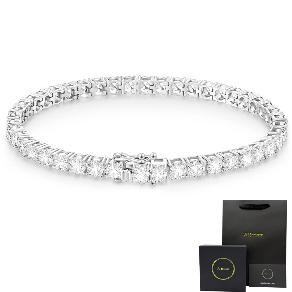 モアサナイト テニスブレスレット 2mm幅 ブレスレット レディース