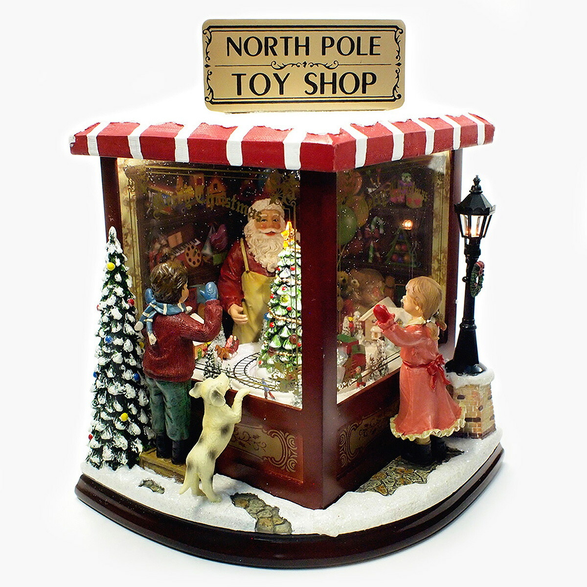 ローマン ミュージカルサンタトイショップ オルゴール クリスマス