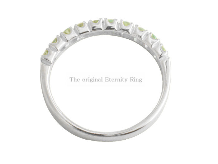 k18 レディース リング ペリドット 指輪 ホワイトゴールドk18