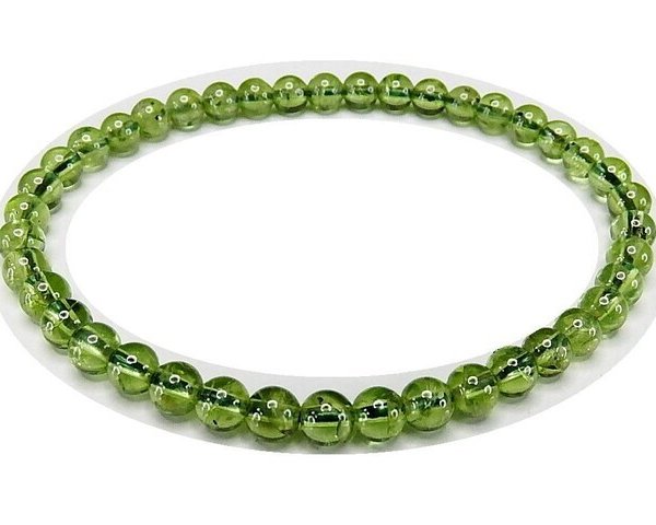 天然AA+ペリドットブレスレット4mm強小玉貴重天然石黄金の宝石8月