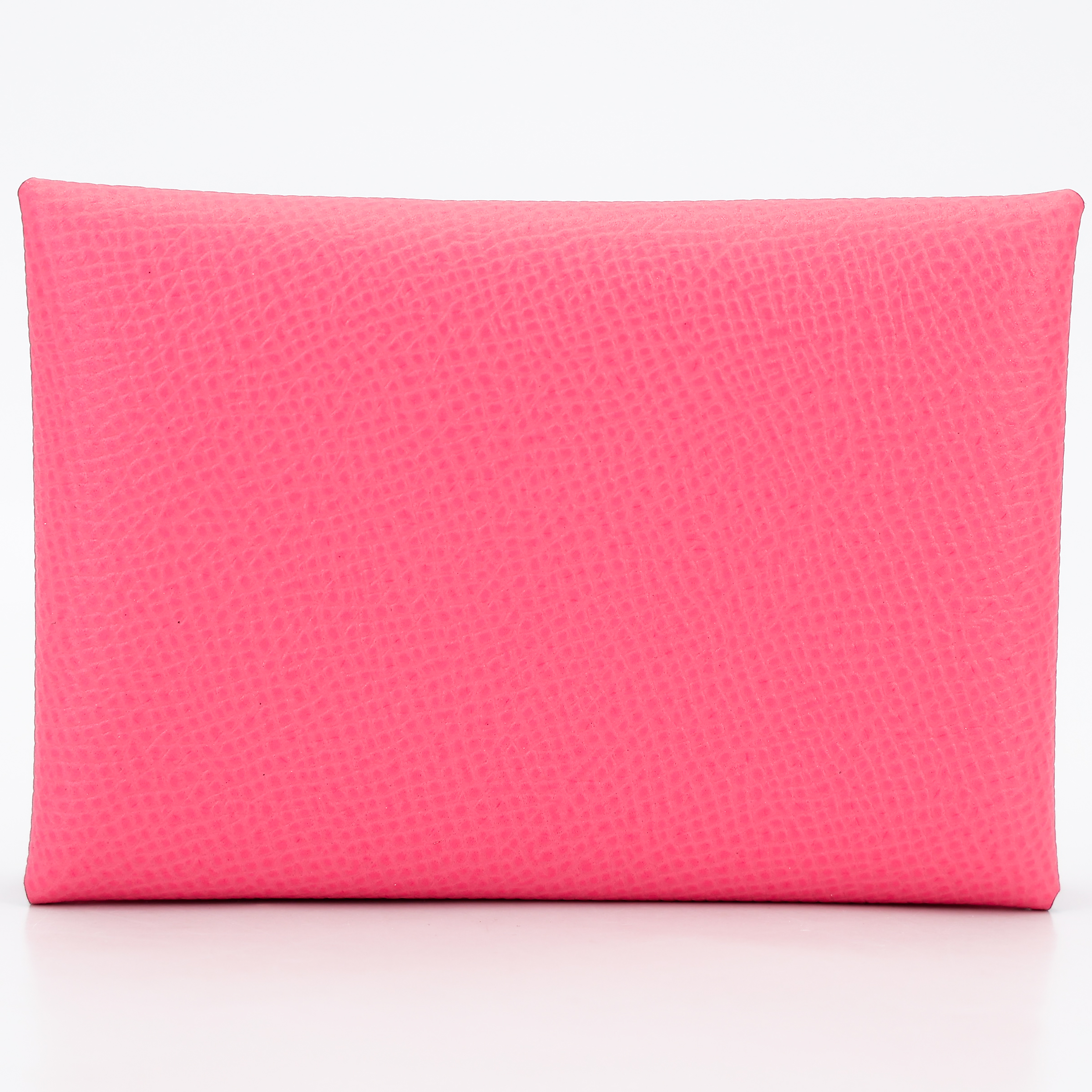 Brand New ( Rank N ) HERMÈS Calvi Duo card holder Rose Azalee (8W