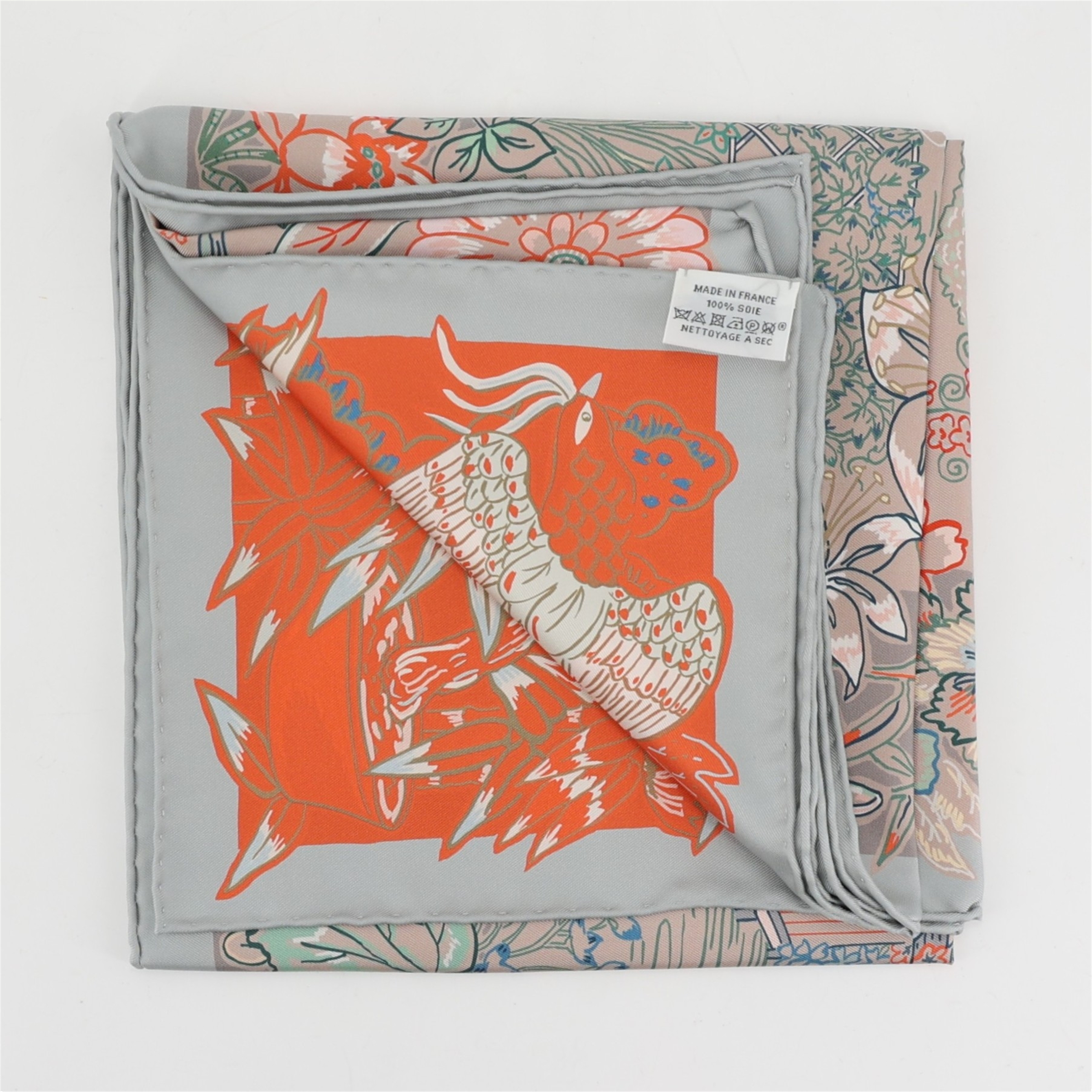 ランク N 新品 HERMÈS エルメス カレ90 ダブルフェイス ミルフィーユ