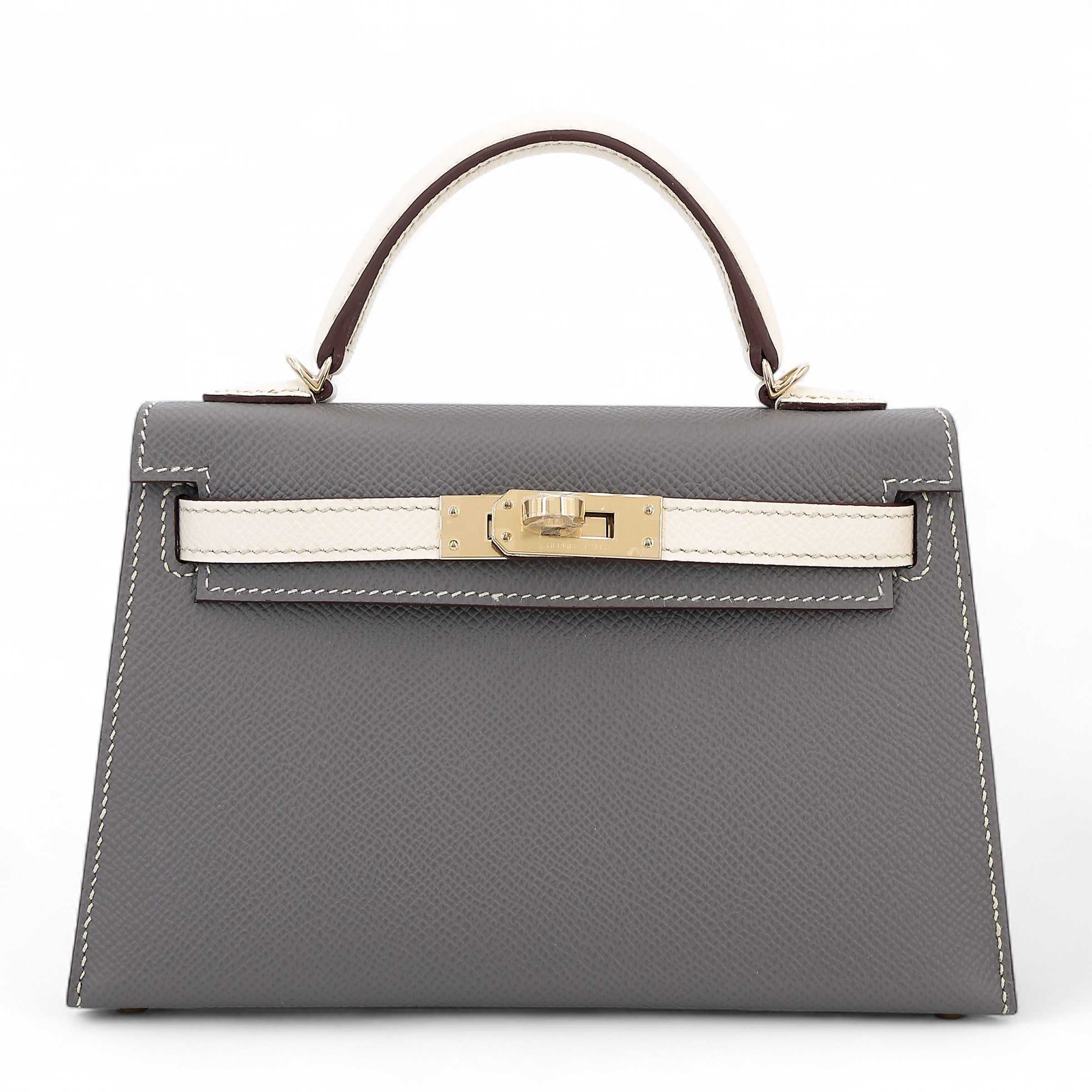 ランク N 新品 HERMÈS エルメス スペシャルオーダー ミニケリー2 グリ