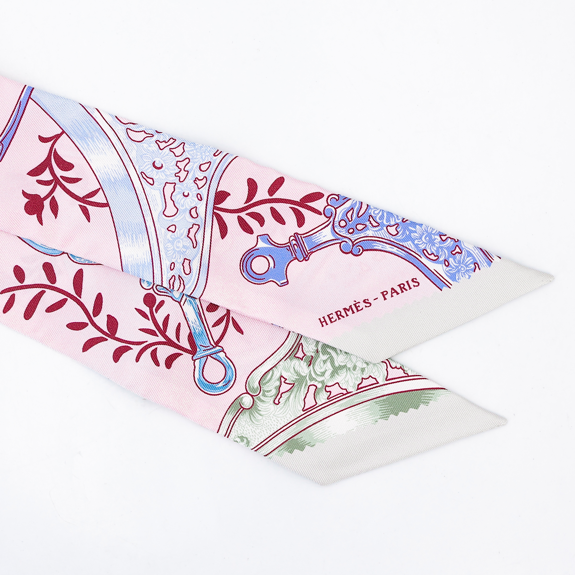 ランク N 新品 HERMÈS エルメス ツイリー 鐙リミックス パープル