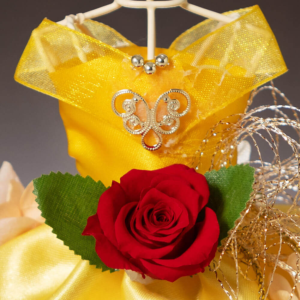 お急ぎ便 ディズニー プリザーブドフラワー「プリンセス・ベル