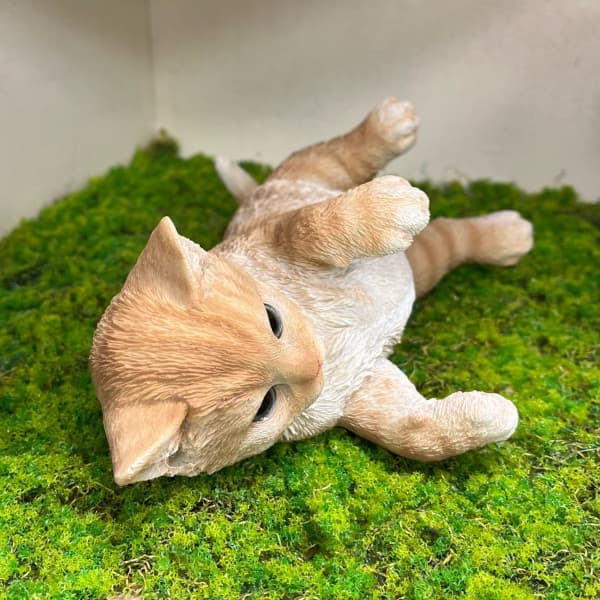 園芸ネット本店｜WooBia：じゃれる茶トラ猫（H20390-1） の通販【公式】