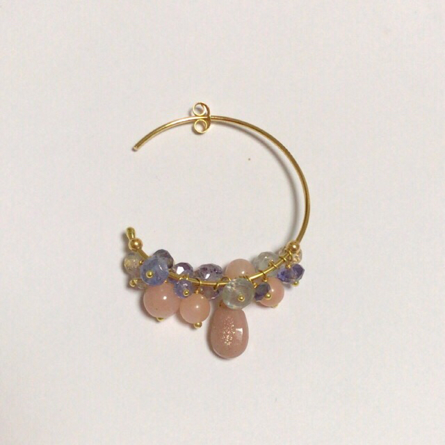 Sweet Pea 天然石フープピアス 【公式通販】