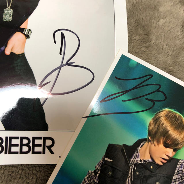 K様専用＞ジャスティンビーバー サイン 2枚セットの通販 by りったんの