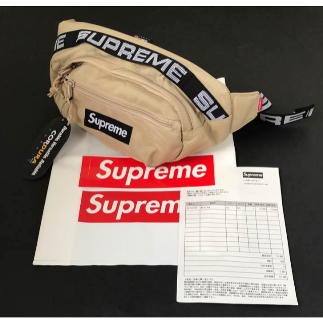 希少美品Supreme シュプリーム Waist Bag Tan ベージュ
