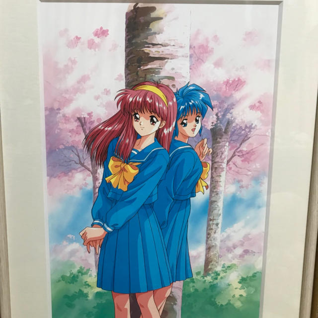 ときめきメモリアル リトグラフ 藤崎詩織.虹野沙希 桜の下の通販 by