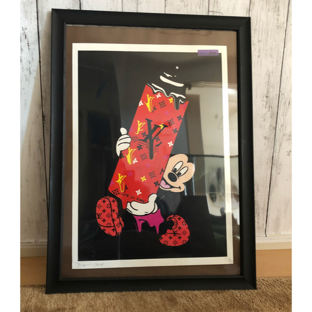 LOUIS VUITTON - ルイヴィトン×ミッキーマウス☆コラボポスター☆額縁